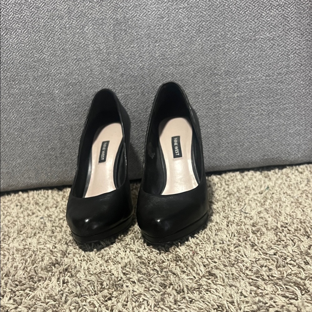 Classic Black Platform Pumps - Women
